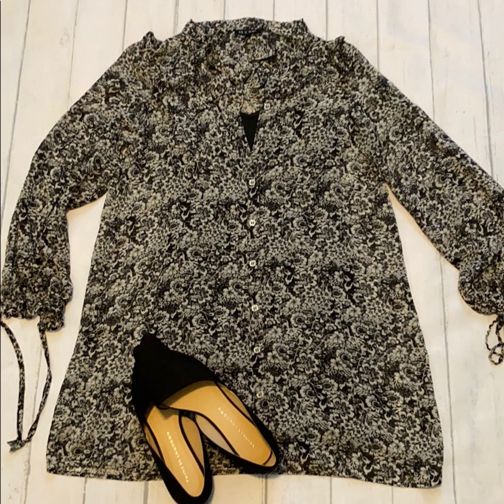 As U Wish chiffon tunic or mini dress L (029)